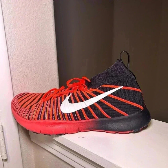 NIKE FREE TR FORCE FLYKNIT Crimson Running Trainers SIZE 13 MENS 833275-001 - Picture 4 of 10
